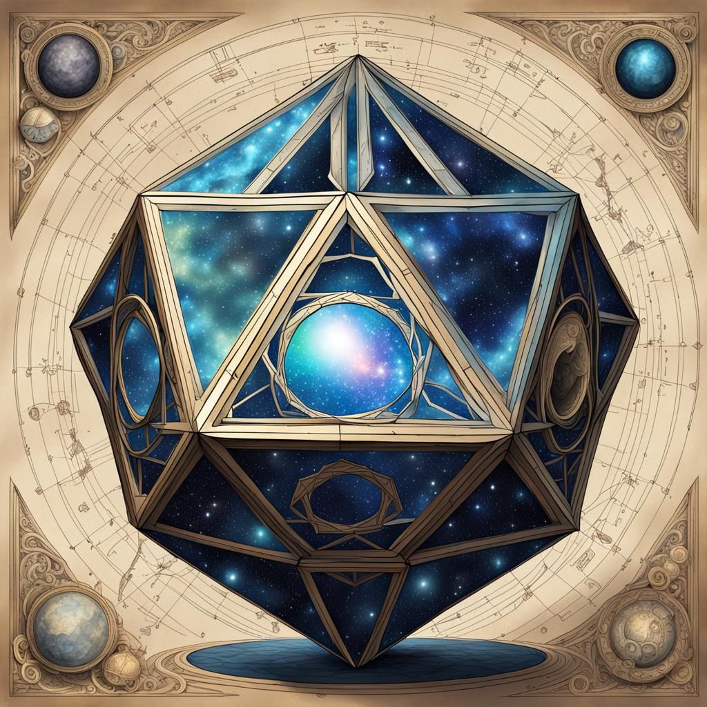 Cosmic Icosahedron in Hyperrealistic Detail
