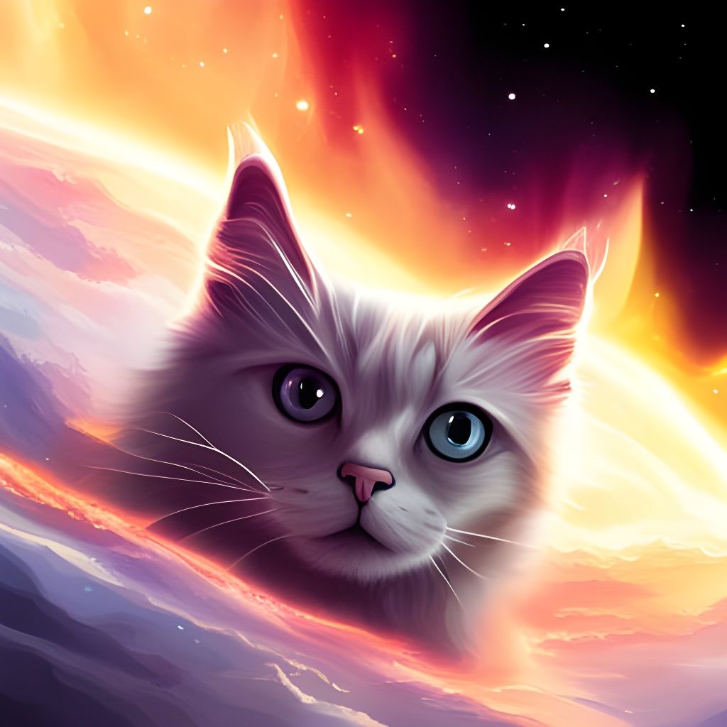 Space Cat's Interstellar Plunge Into Black Hole