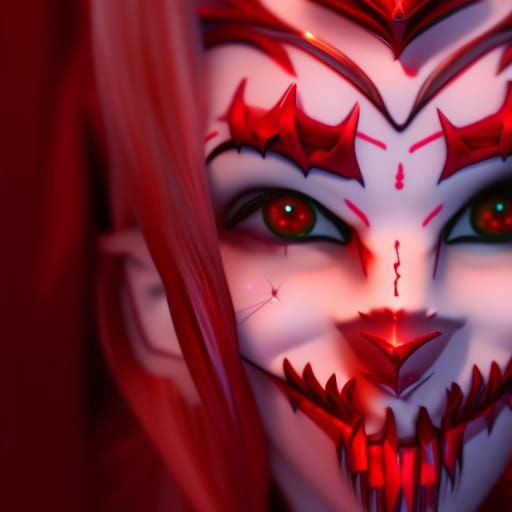 Vampire Sorceress Queen: Hyperdetailed Dark Fantasy Portrait