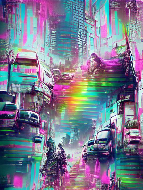 Fast Paced Future City Life