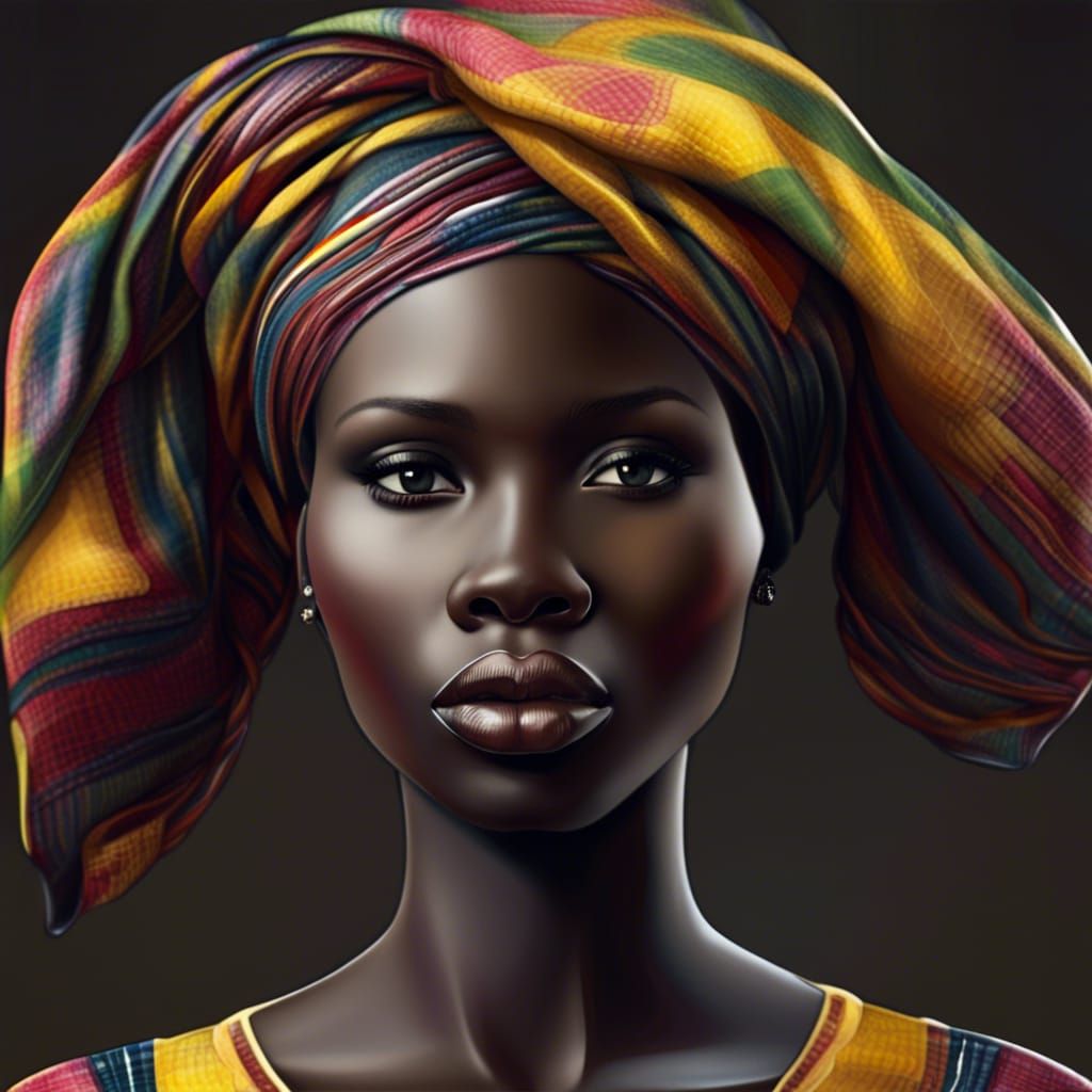 Realistic Portrait of a South Sudanese Woman