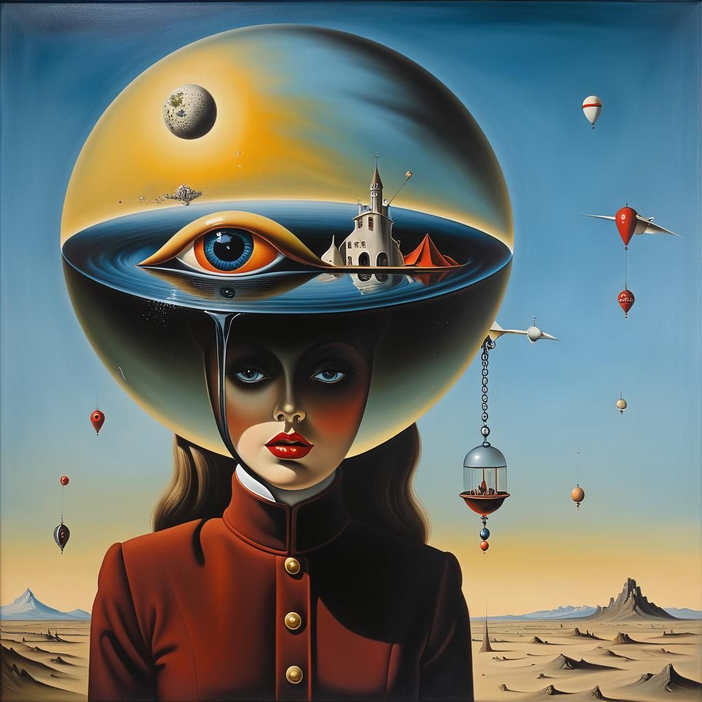 Surreal Matte Oil Painting by Master Surrealists