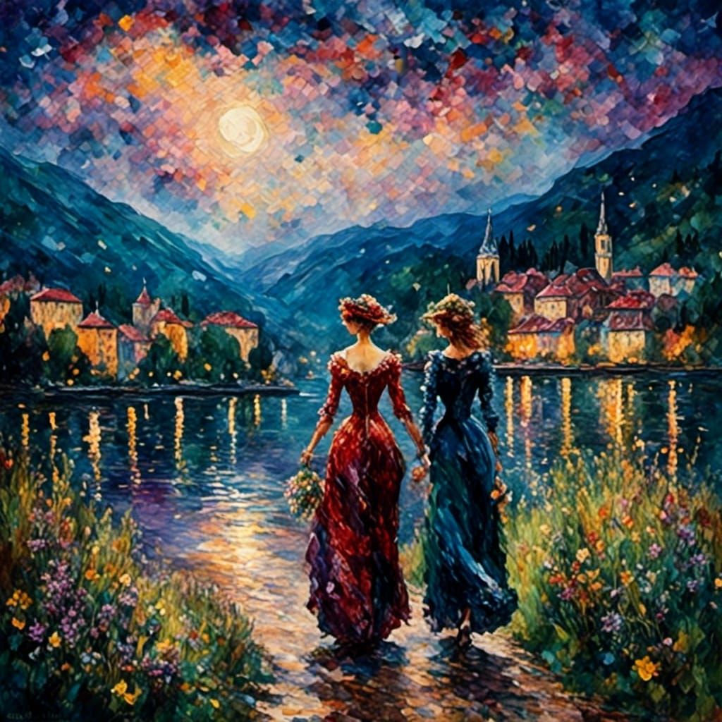 Julia Roberts as Ladybug in Renoir Style