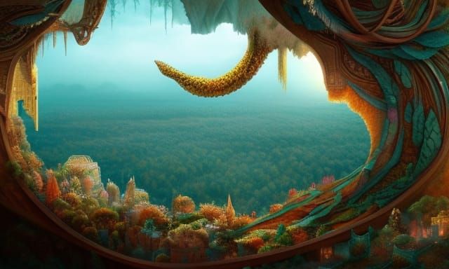 Magnificent Detailed Landscape in Hyperrealism Style