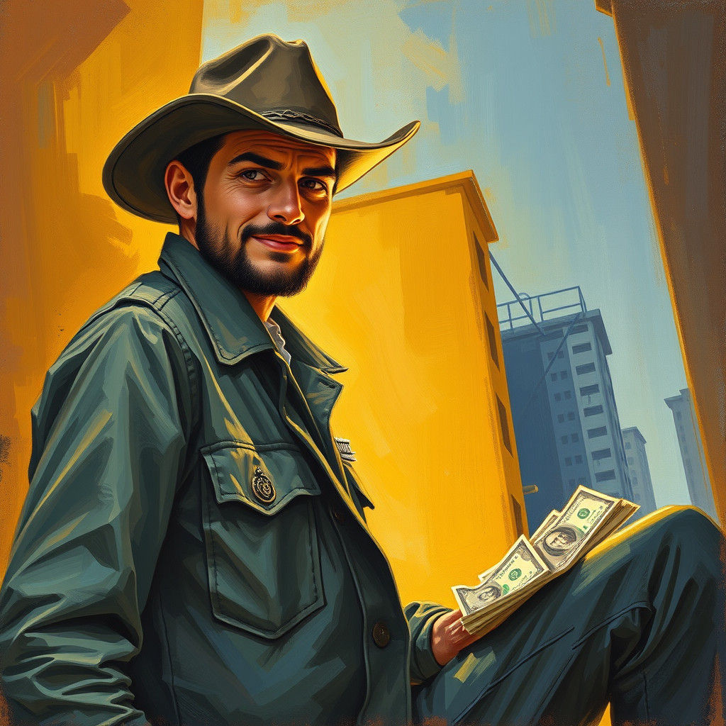 Gouache Painting: Pocket Full of Change