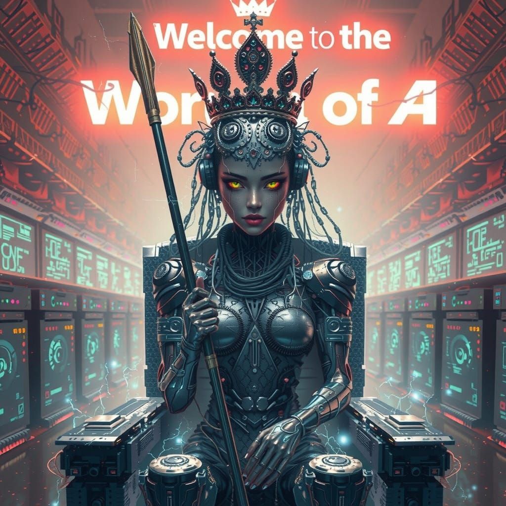 Cyborg Queen of the Digital Realm