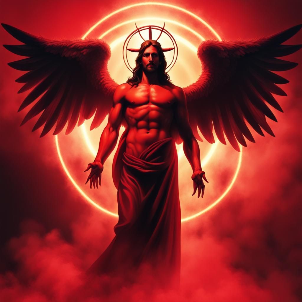 Jesus Christ and Lucifer Merge in Realistic Photo