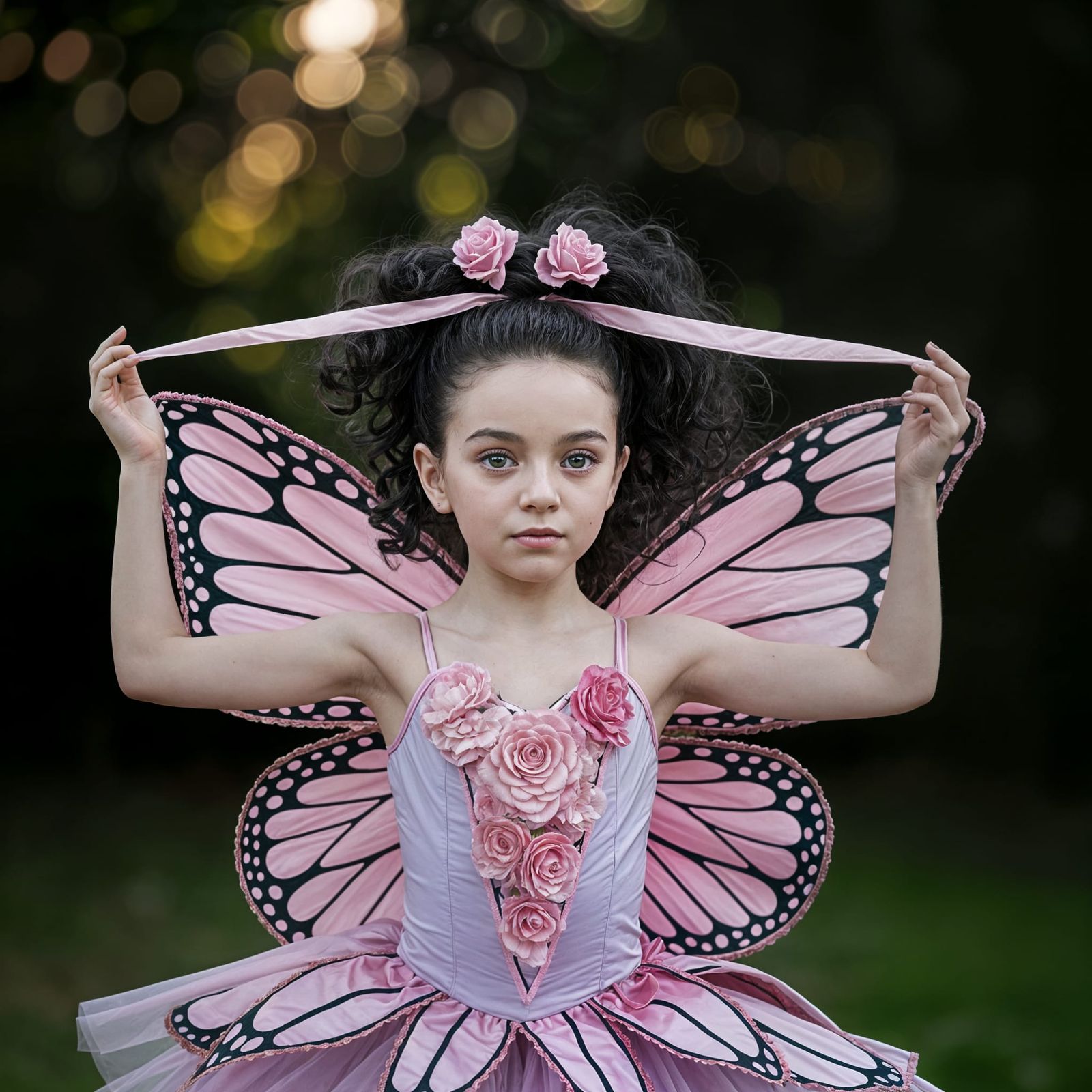 Ballerina as Butterfly Dancing with Joy