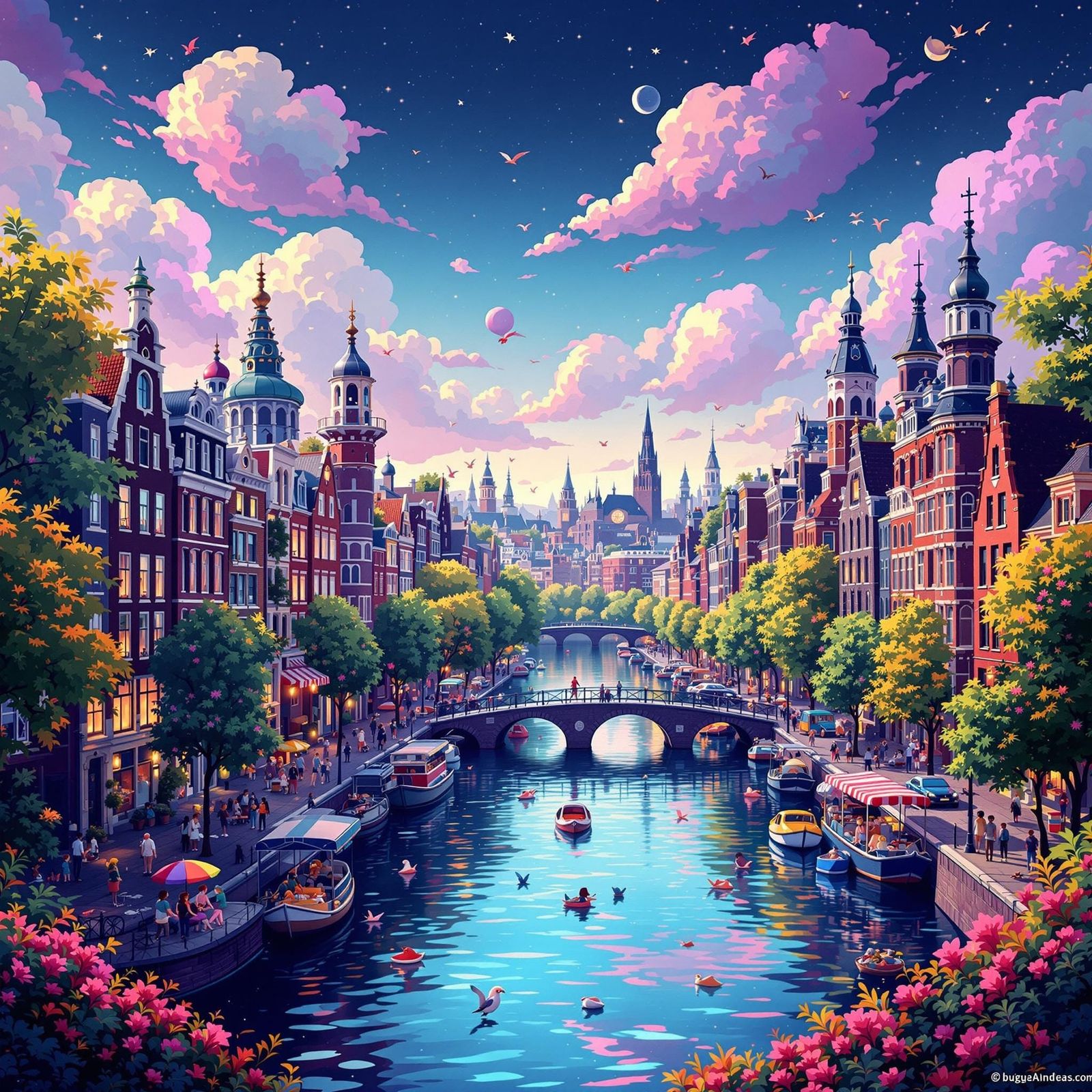Surreal Amsterdam Dreamscape