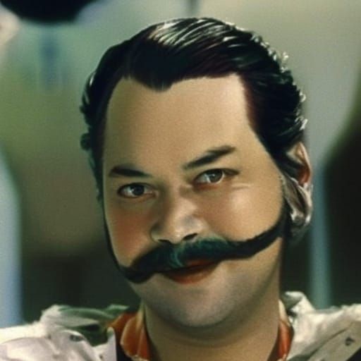 Orson Welles Portrait in Anime Manga Style