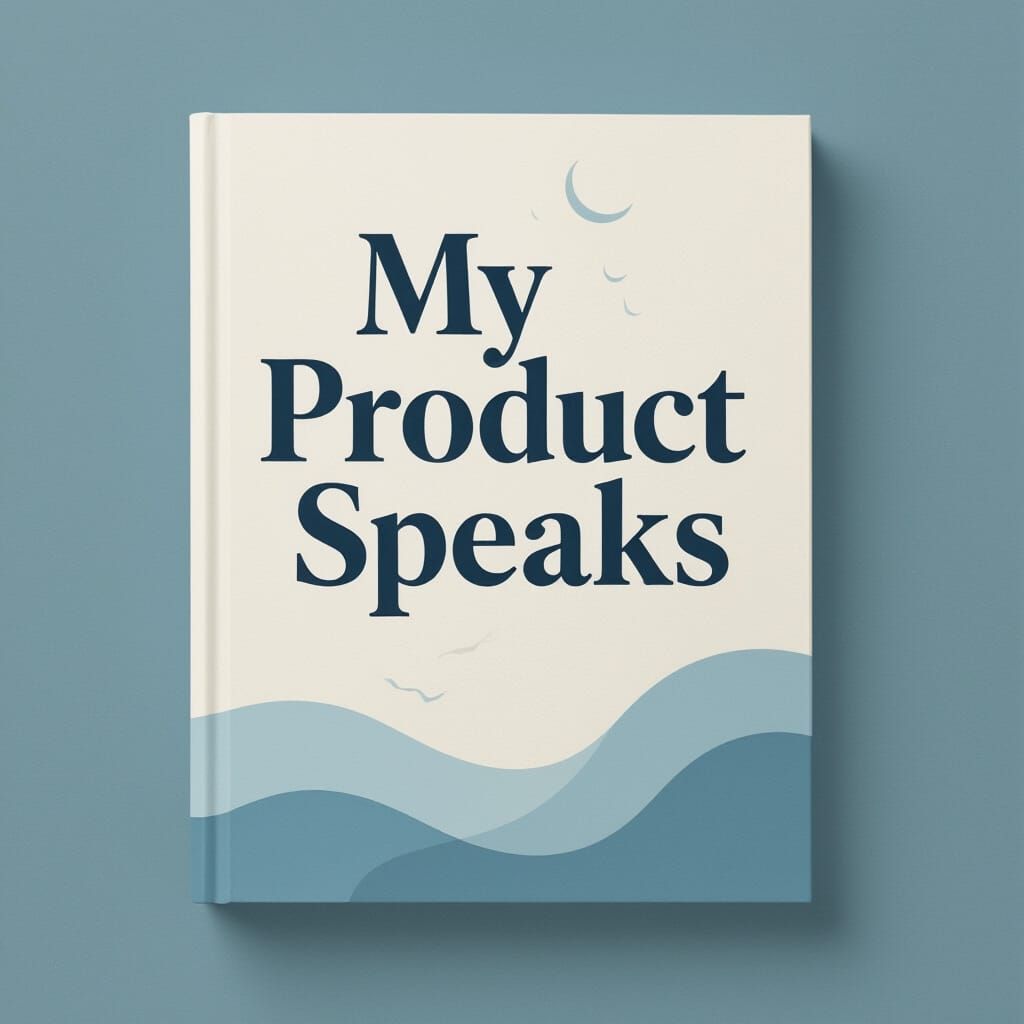 Modern Book Cover with Calming Colors and 3D Effect