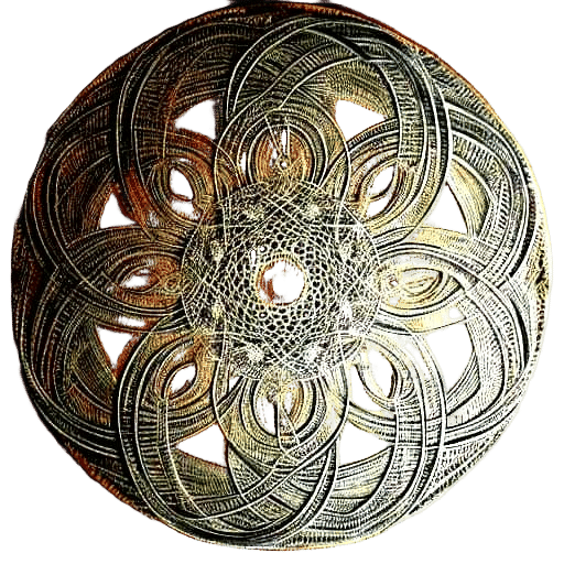 Abstract Image of Twisted Circles