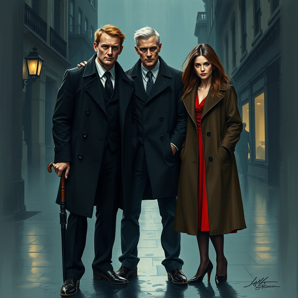 Moody Street Scene in Rutkowski Style