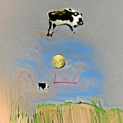 Cow Jumping Over the Moon