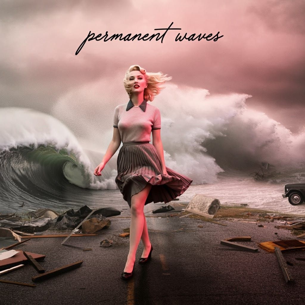 Forever in the Eye of the Storm: A 1950s Siren in Grayscale...