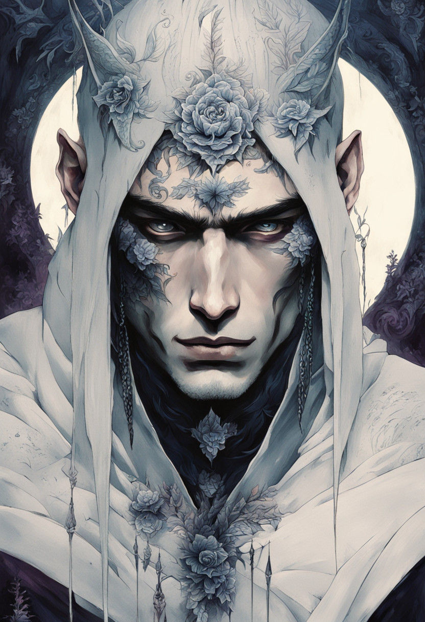 Intense, Emotional Portrait of Ichigo Kurosaki in Dark, Mute...