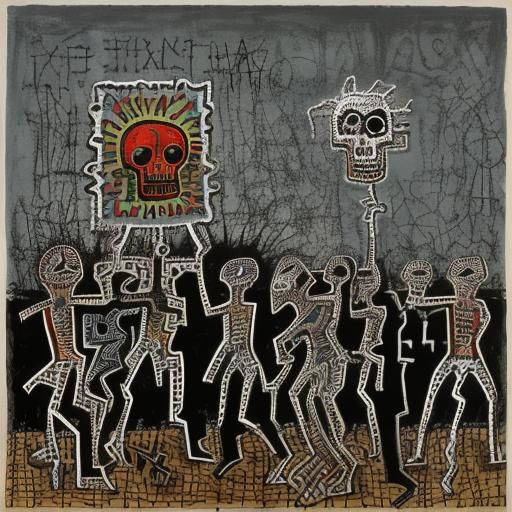 The Walking Dead: A Surrealist Pop Art Fusion