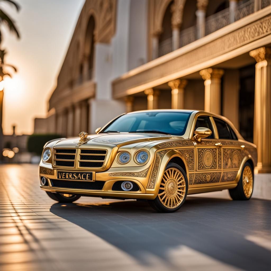 Pharaonic Car Design: Versace Inspired Automotive Art