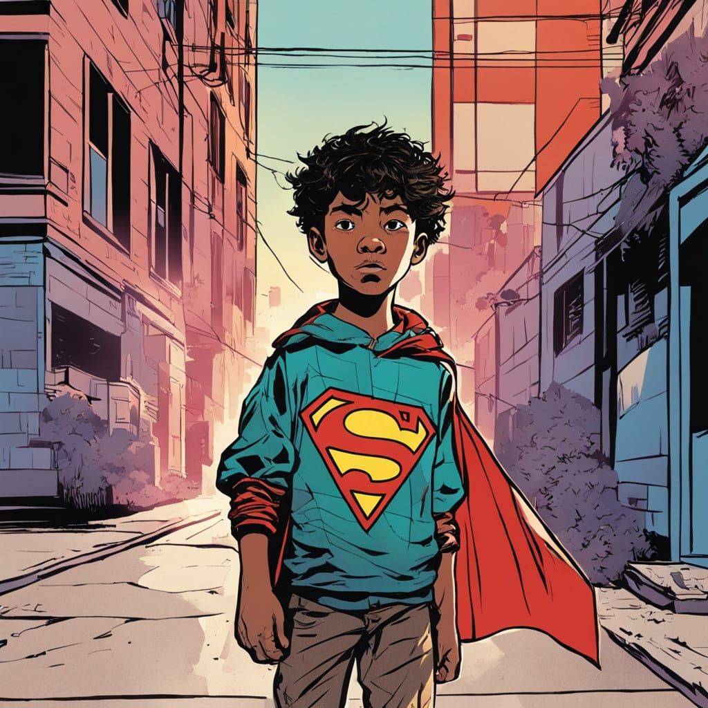 Youthful Vigilance Unfolds in Sunset City