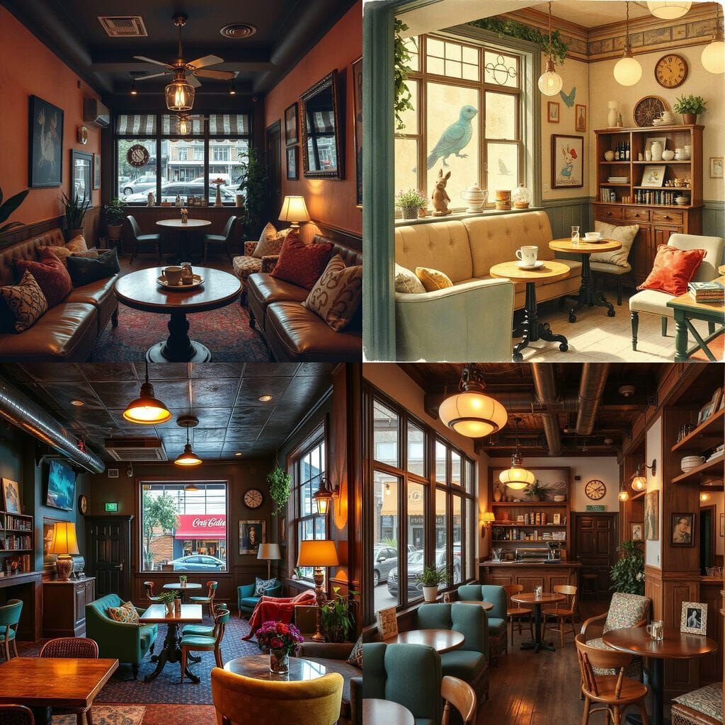 Simple AI-Generated Coffeeshop Scene