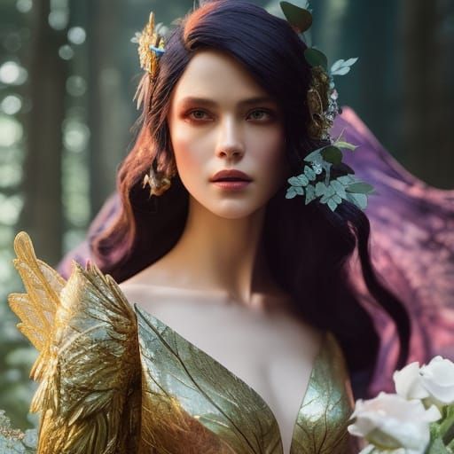 Lost Princess in Fairy Realm, Fantasy Art