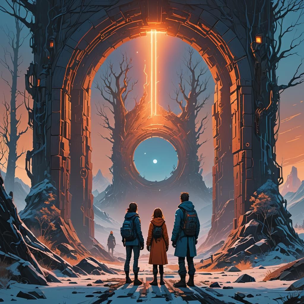 Mystical Portal: Fantasy Art in Ethereal Light