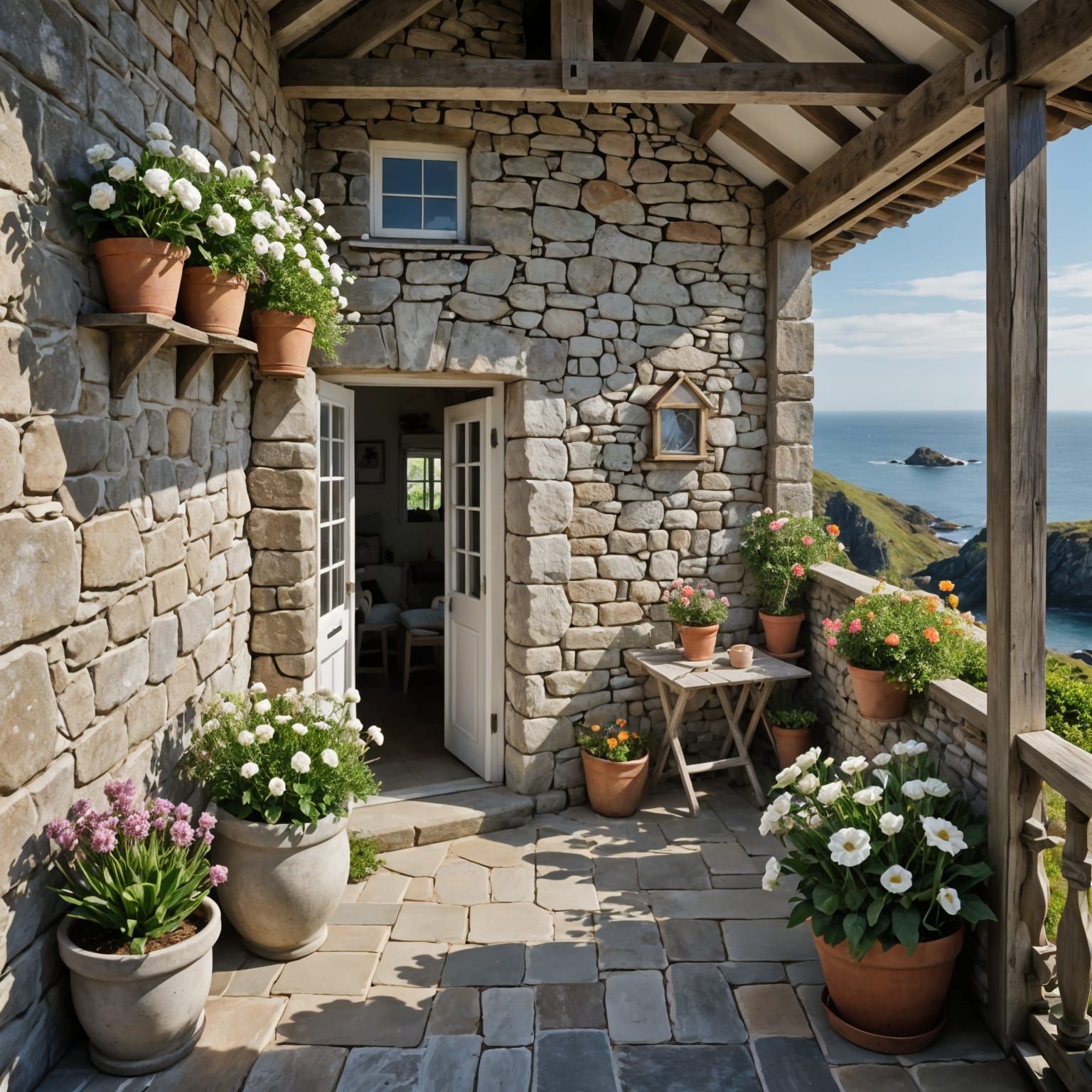 Charming Coastal Cottage with Sea View