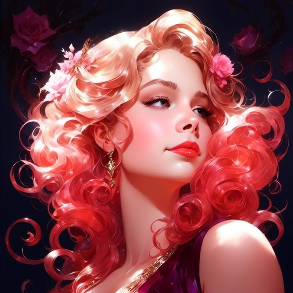 Princess Briar Rose in Rococo Style