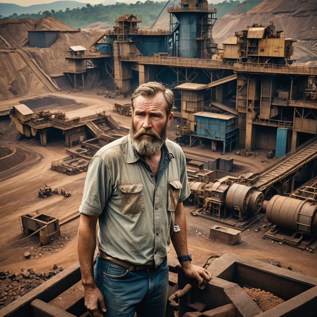 Gritty Industrial Landscape Photography of Congolese Mine