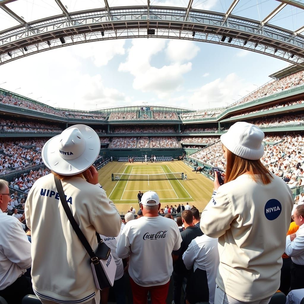 Wimbledon Match with Nivea and Coca-Cola Sponsorship