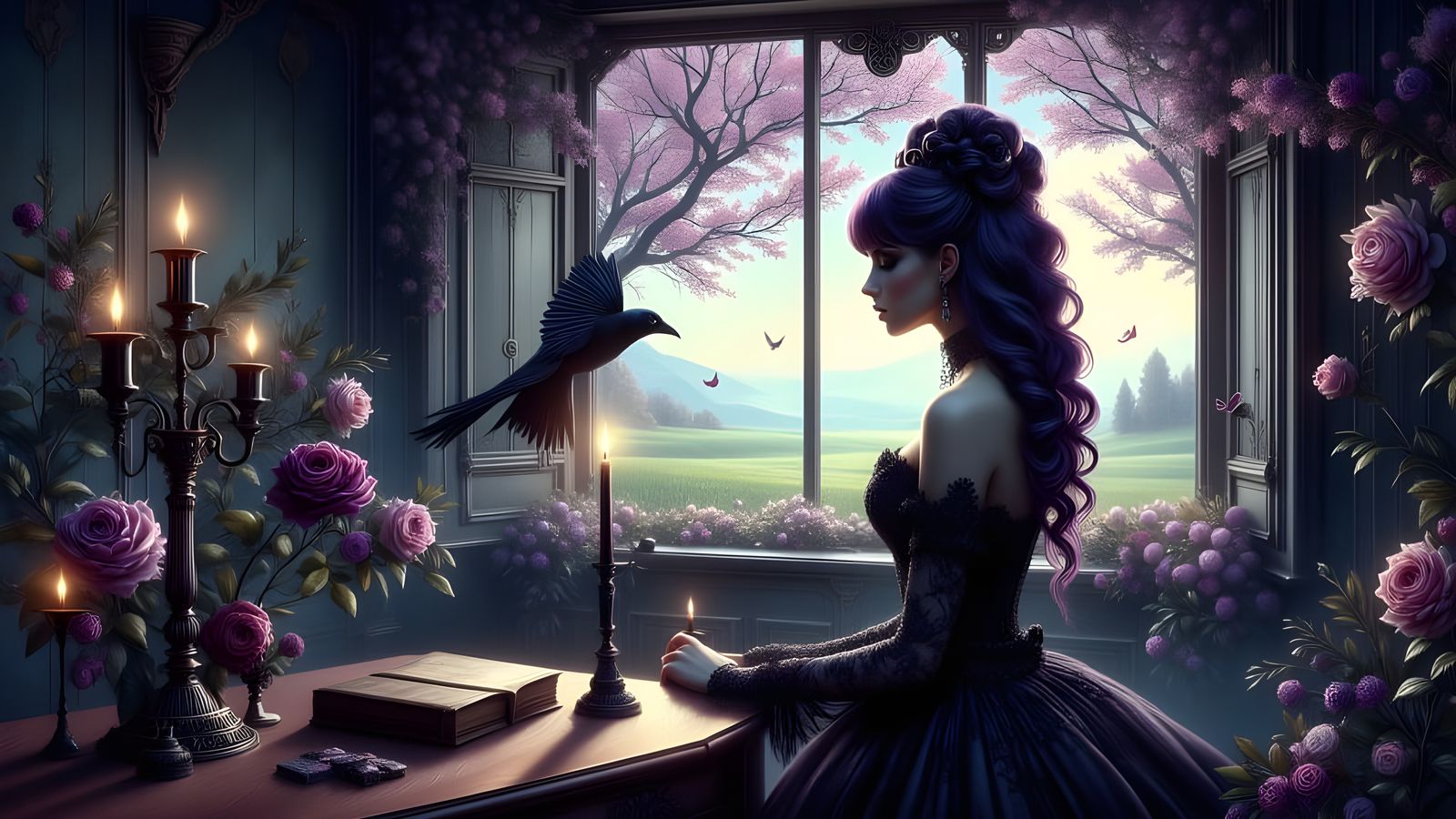 Grief Wears Violet — Window to Memory