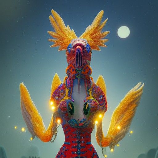 Electric Rubber Chickens: Detailed Matte Painting