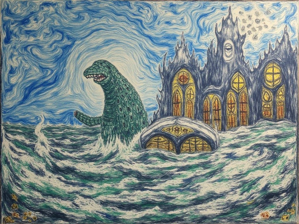 Lady Macbeth Amidst Dark Spirits and Dominating Waves