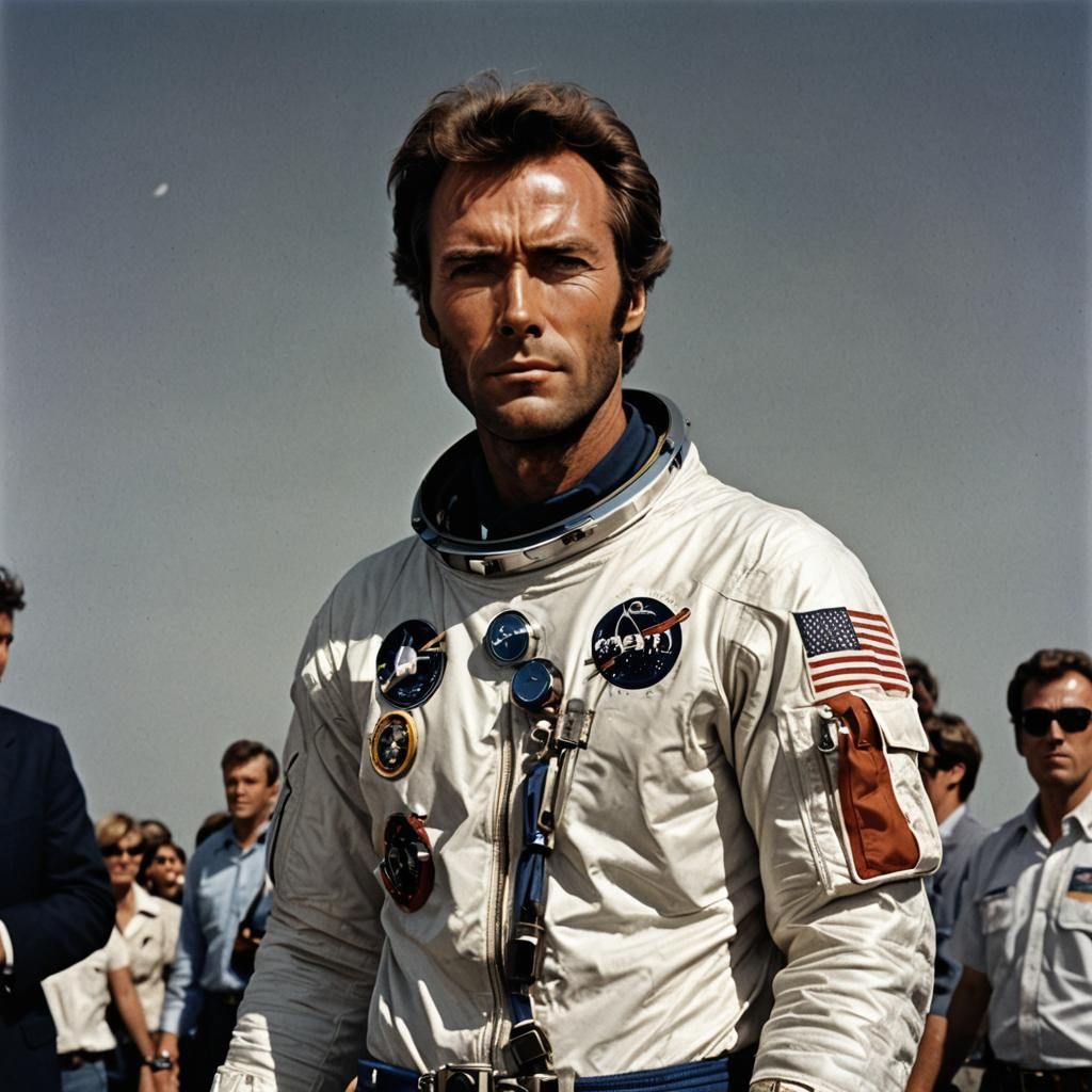 Clint Eastwood as Confident Astronaut