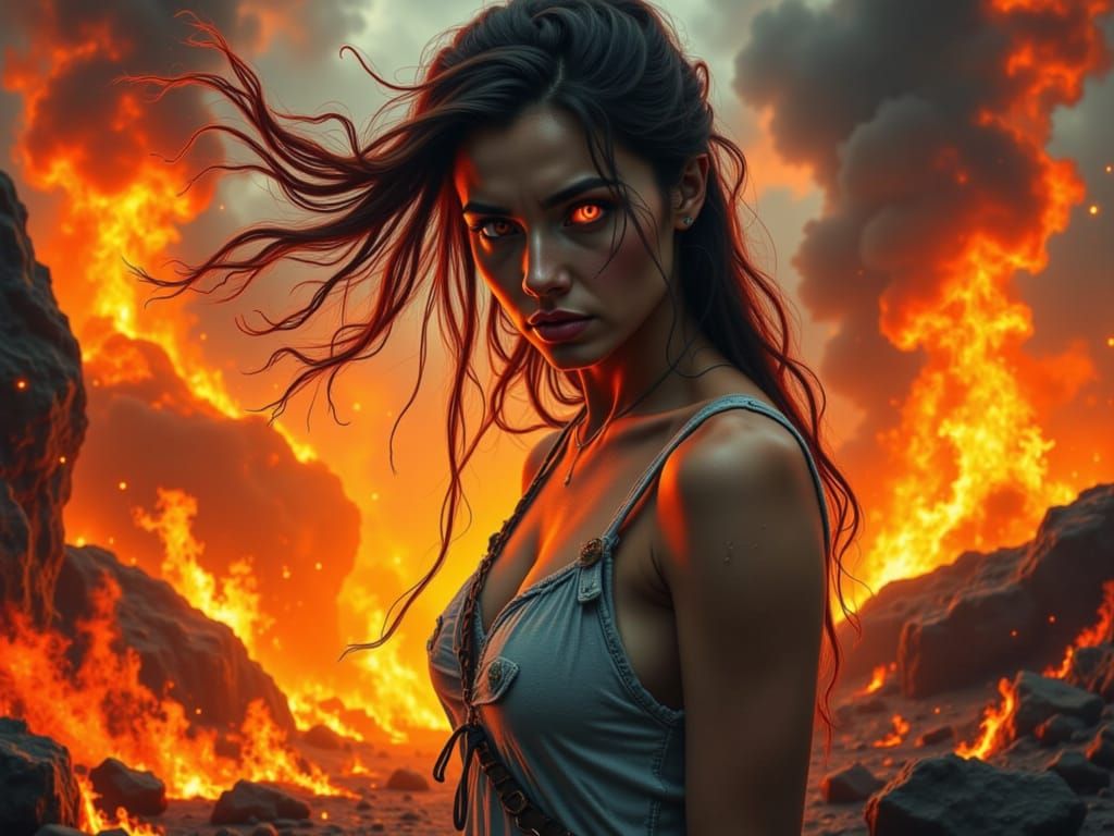 Fiery Fury: A Woman's Tormented Soul