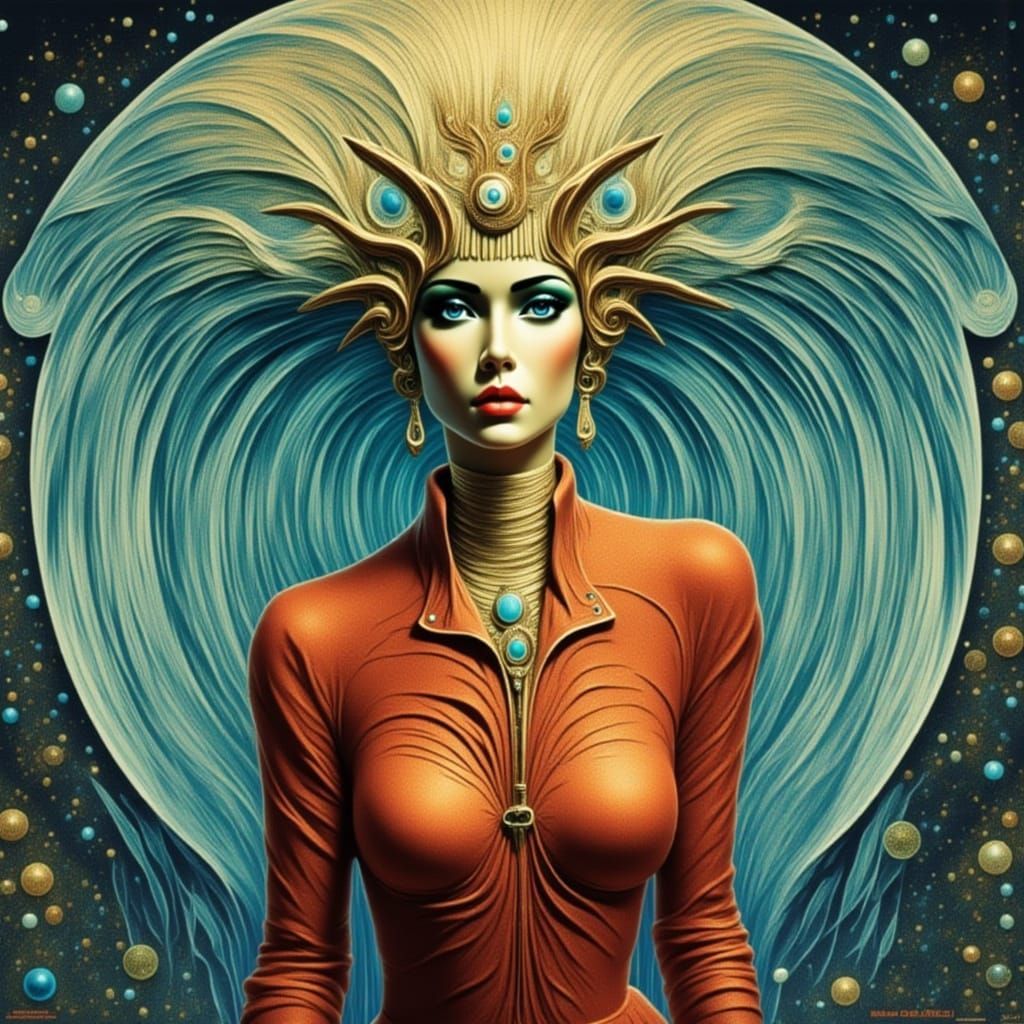 Surreal Feline Psychosis in Digital Art Style