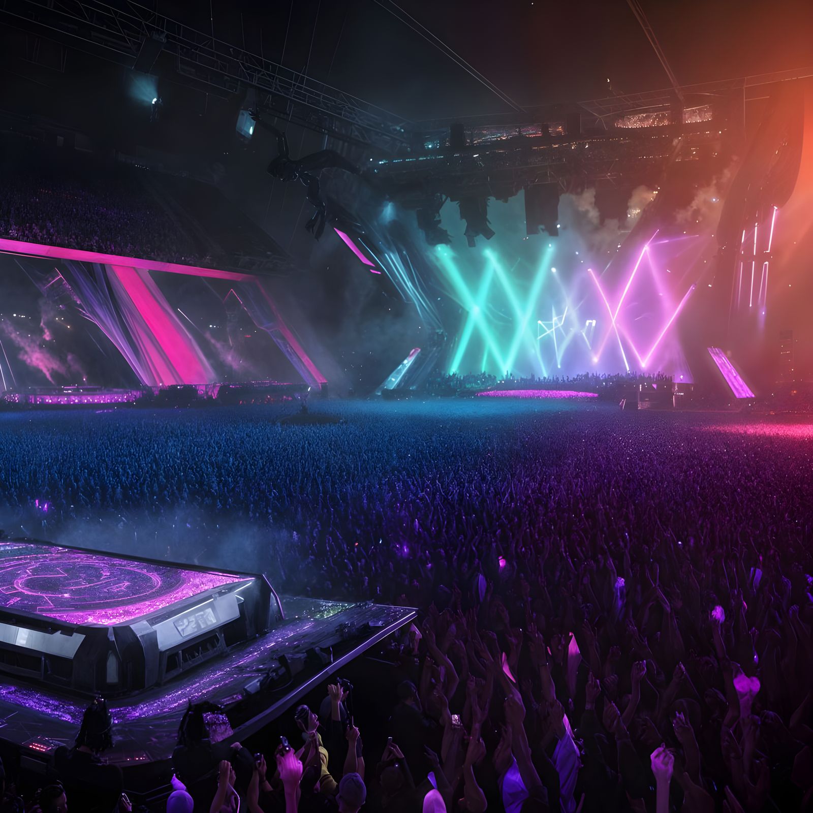 DJ Demonixx Thrills Massive Stadium Crowd with Dark Techno B...