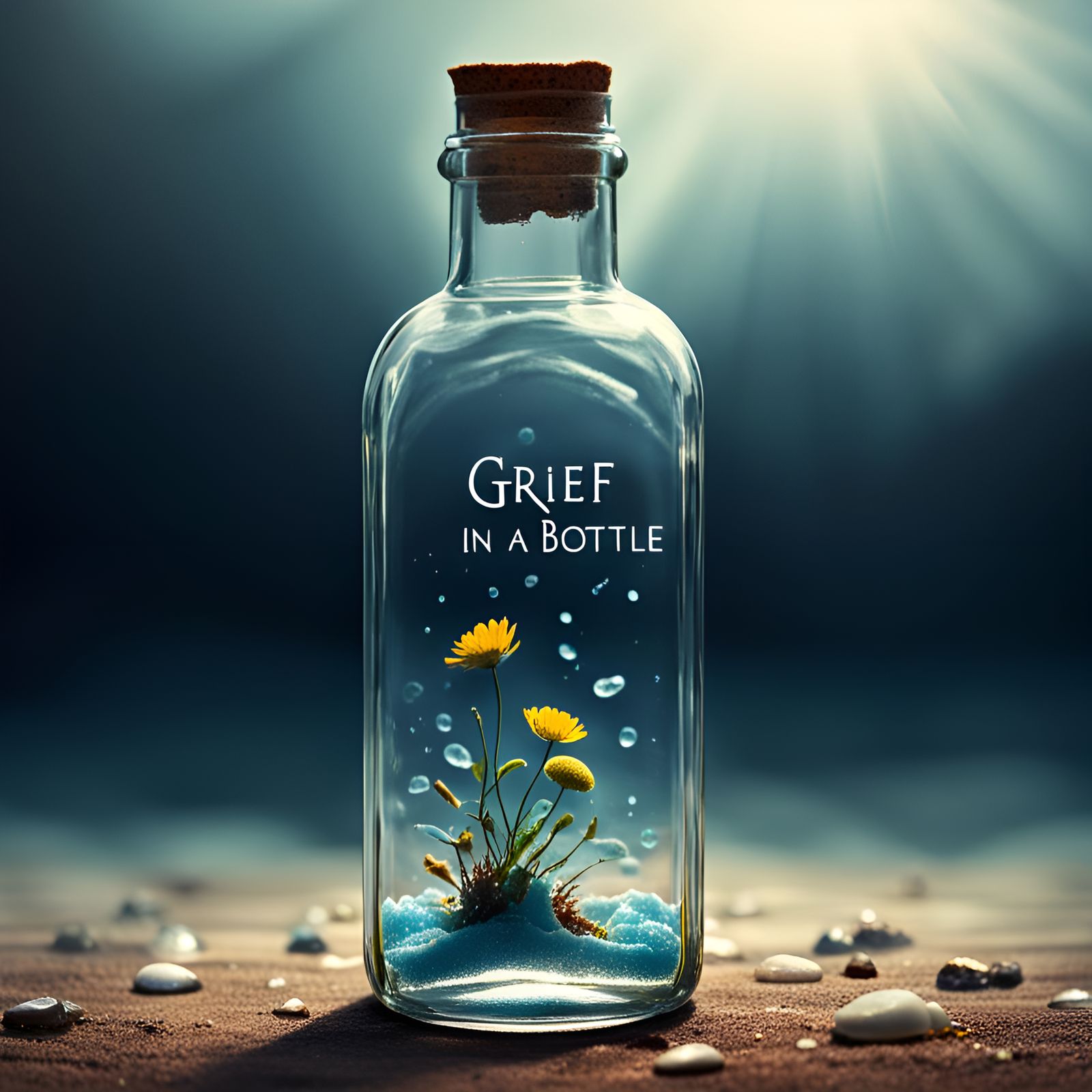 Grief Trapped: Bottled Emotion Concept