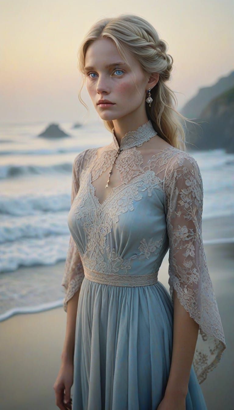 Elegant Enigma in Soft Focus