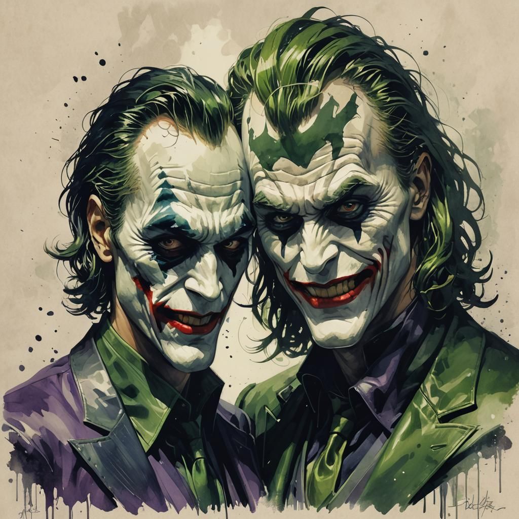 Sinister Meeting: Joker and Loki Artwork