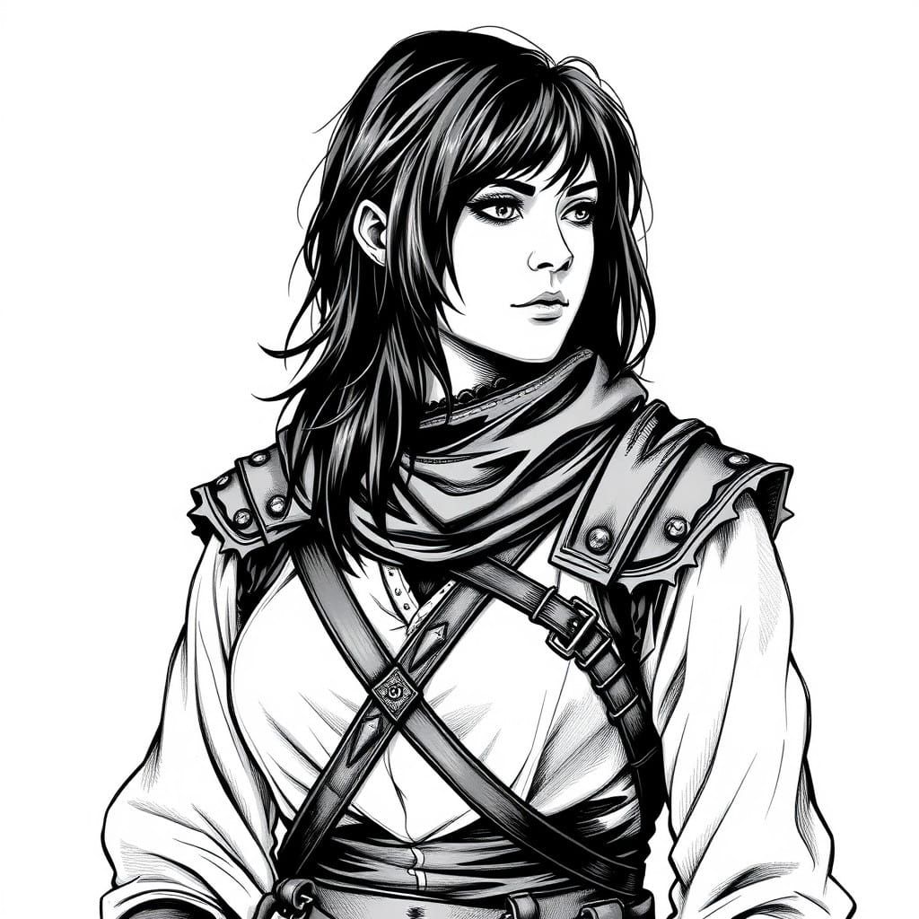 Medieval Fantasy Ranger Vinneth in Leather Armor