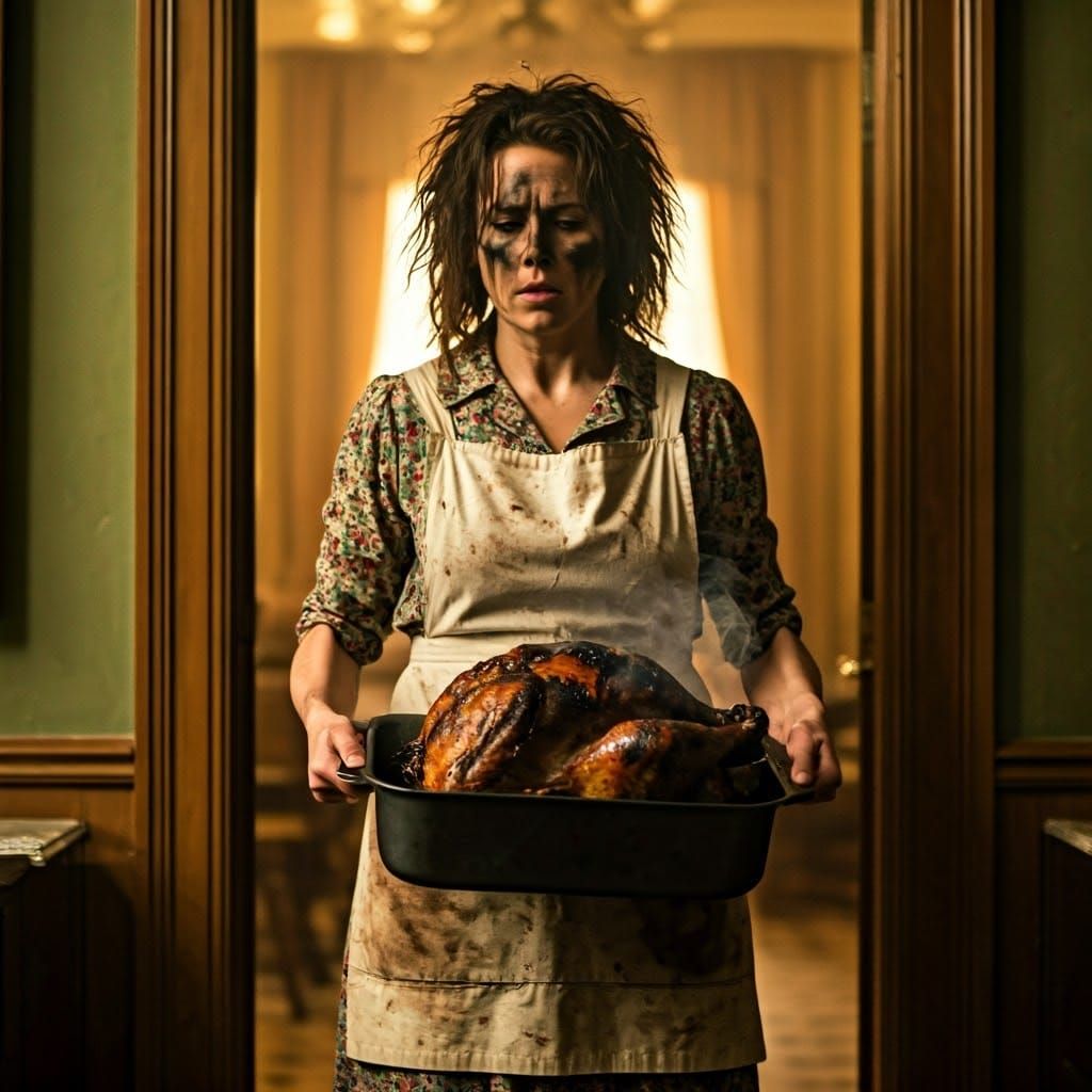 Culinary Catastrophe: A Burnt Turkey Offering