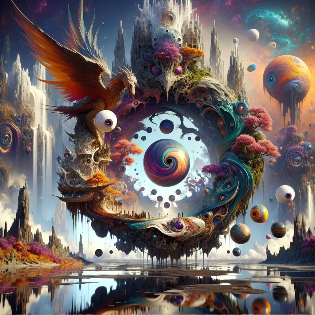 Prog Festival Logo with Dragons and Eyeballs