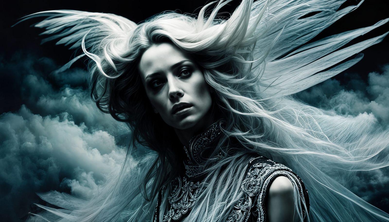 Ethereal Queen of Oblivion: Ghostly Photographic Beauty