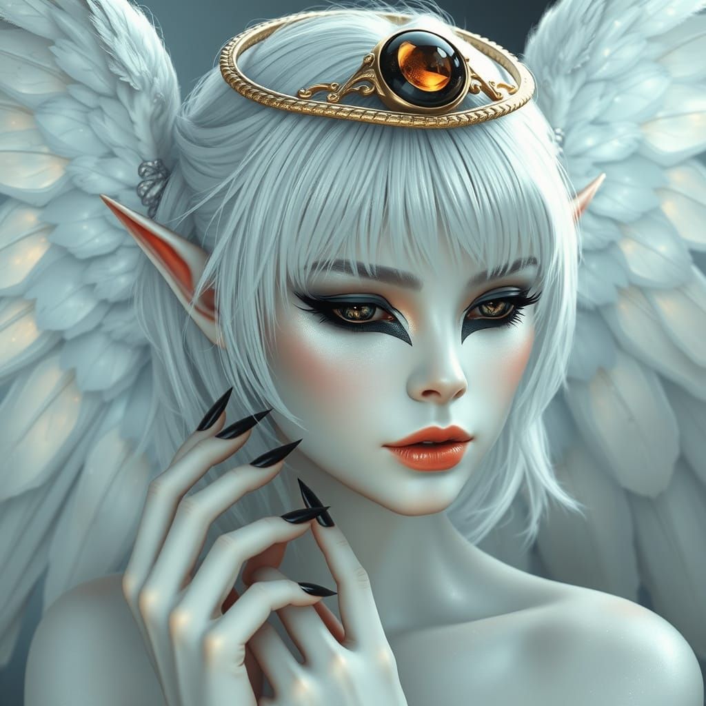 Ethereal Seraphim in Golden Light