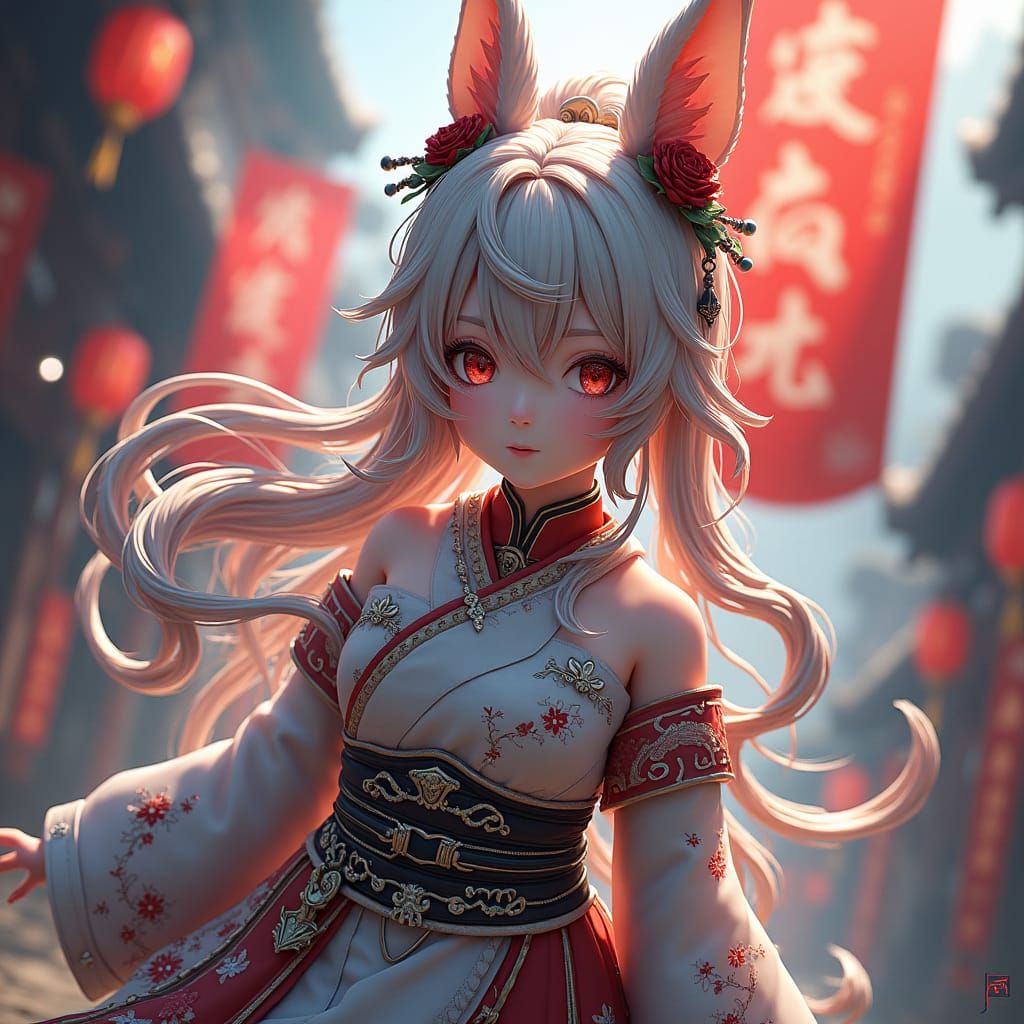 Anime-Inspired 3D Art in the Style of WLOP