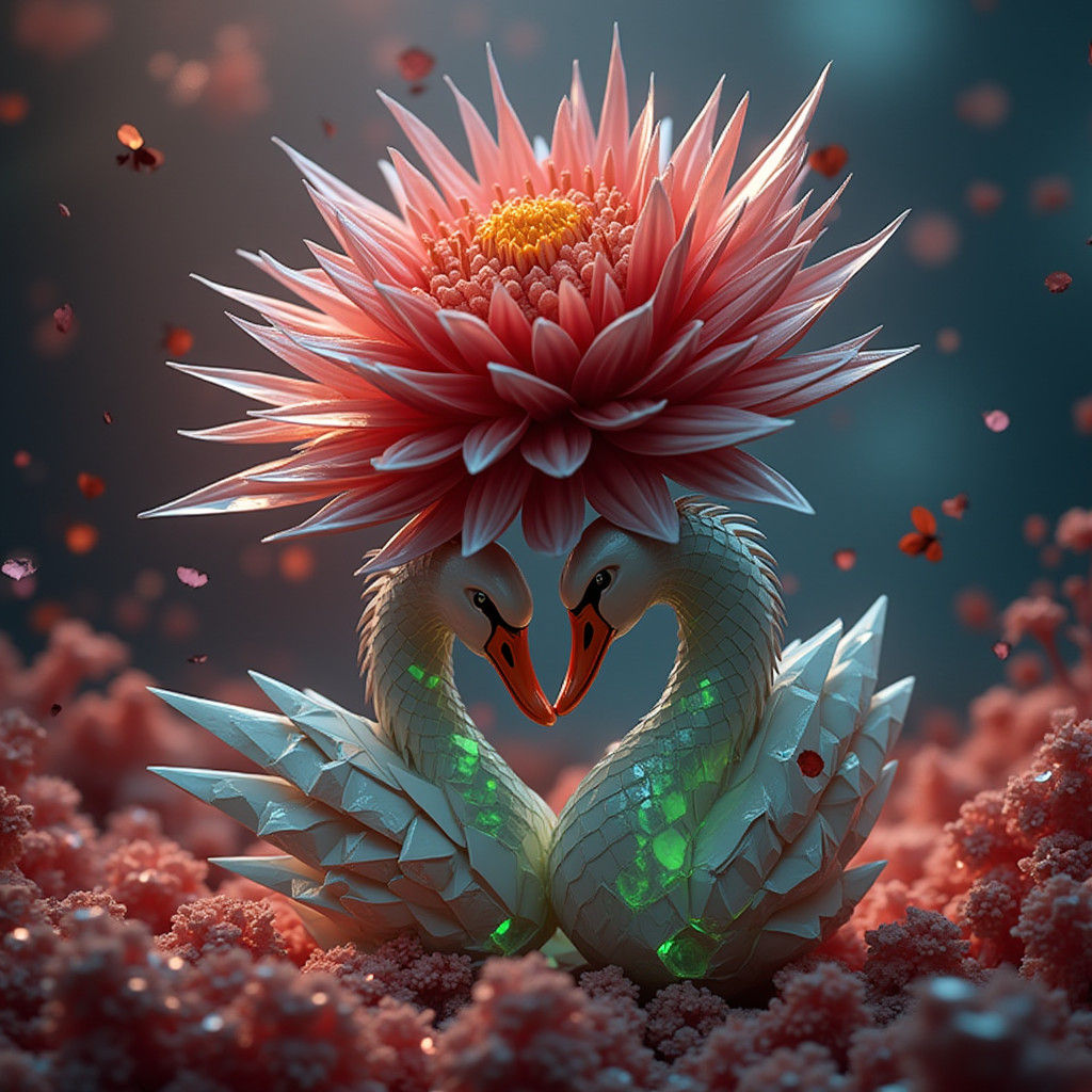 Crystalline Swans in Dreamlike Digital Geometry