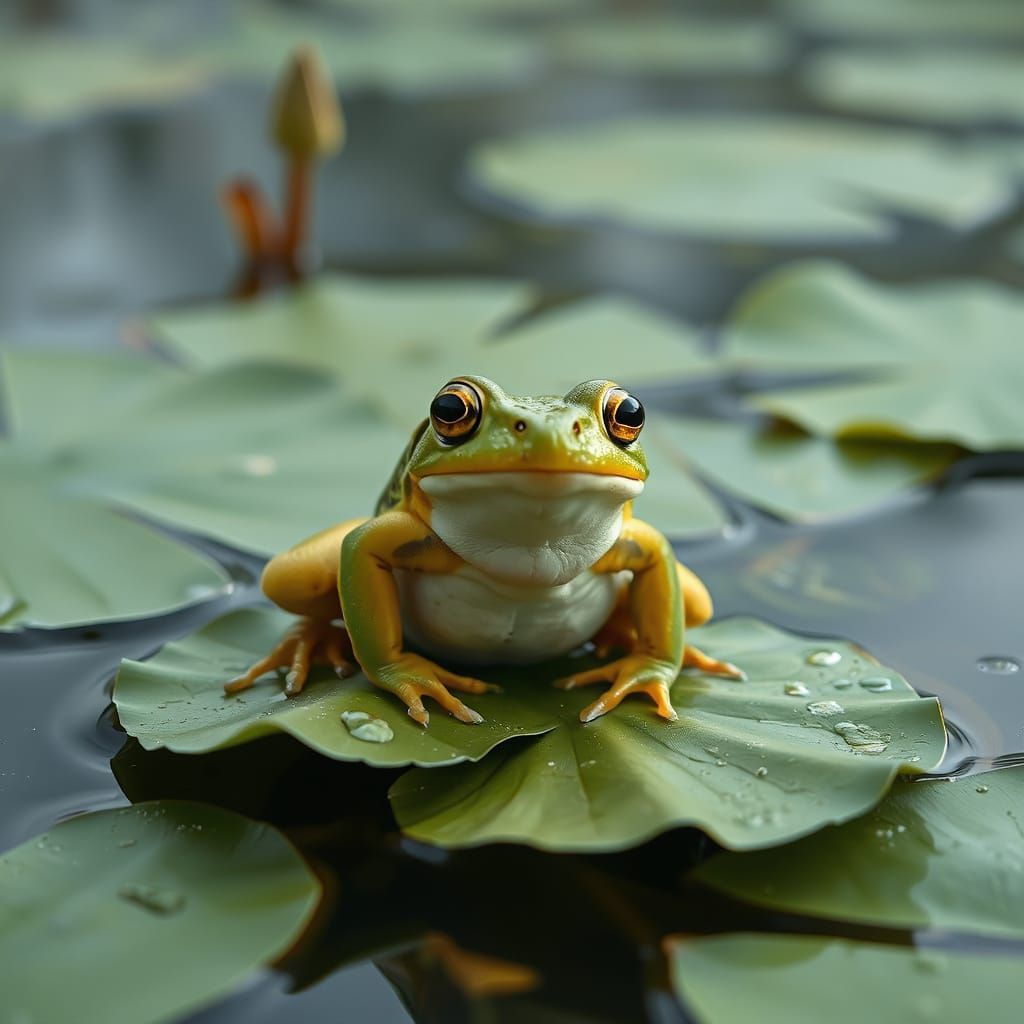 frog is not shockingly surprised