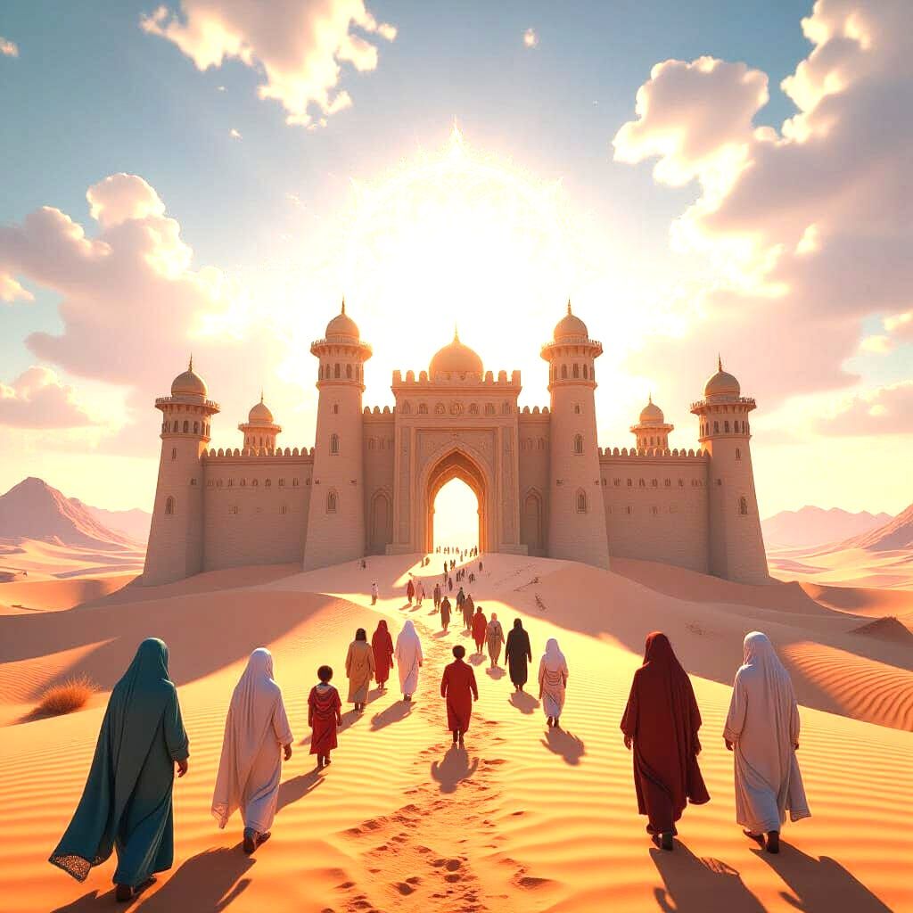 Ancient Desert Castle Portal to Paradise