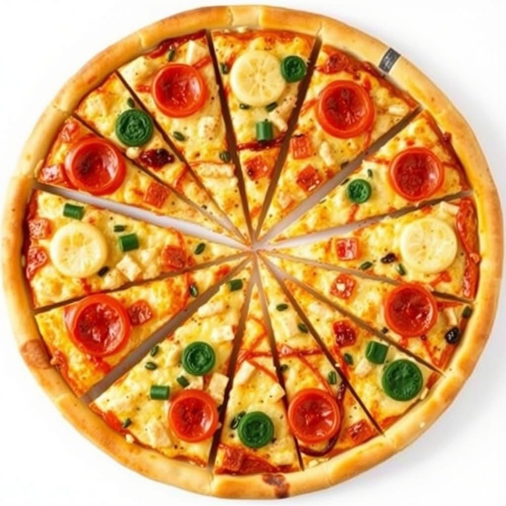 Pizza Masterpiece in Vibrant Colors